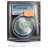 Graded 1887 Morgan Dollar