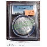 Graded 1888 Morgan Dollar