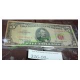 1963 Five Dollar Star Note