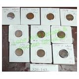 Ten (10)Wheat Pennies
