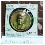 JFK Bronze Metal Coin