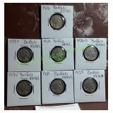 Seven (7) Buffalo Nickels