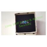 Sterling Silver Triple Square Blue Spinel CZ Ring