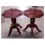 Octagon Accent Pedestal Table