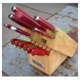 Farberware Red Knife Set