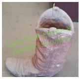 Concrete Deco Flower Boot