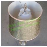 Etched Glass Lamp w/ Shade