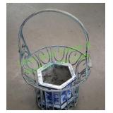 Metal & Ceramic Flower Pot