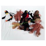 8 Beanie Babies