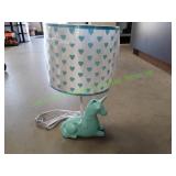 New Blue Unicorn Lamp