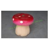 11" Red Mushroom Stool