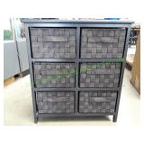Woven Strap 6 Drawer Chest
