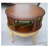 Vintage Round Two-Tier Table