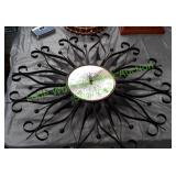 Vintage Metal Décor Clock