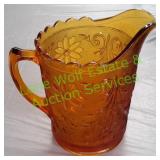 Amber Glass Pitcher