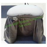 Wooden Vanity Stool With Cushion