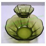 Vintage Chip and Dip Holder