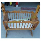Wooden Baby Cradle