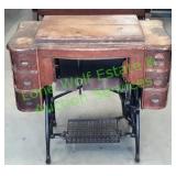 Vintage White Rotary Sewing Machine