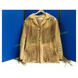 Scully Hand Laced Bead Trim Fringe Western Coat