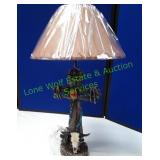 Cross w/ Cow Skull Lamp