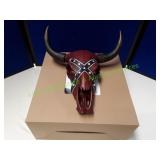 Confederate Cow Skull Plaque