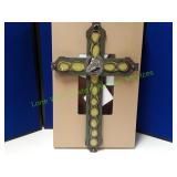 Wooden Wall Cross w/ Horseshoe