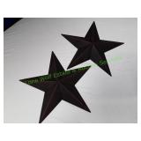 Set Of 2 Metal Western Stars