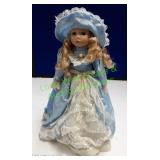 Light Blue Dress Porcelain Doll