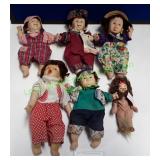 6 Dolls In Bag