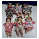 6 Dolls In Bag