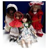 4 Porcelain Dolls