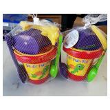 Sun & Sky Print Pail w/ 6-Pc