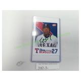 Autographed Baseball Cards