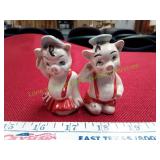 Vintage Pig Salt & Pepper Shakers