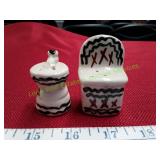 Vintage Sink and Counter Salt and Pepper Shakers