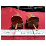 Vintage Wooden Wagon Salt & Pepper Shakers
