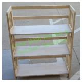 Foldable 3-Shelf Bookshelf