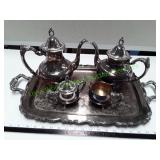 Silver-Plate Tea Set