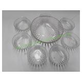 Glass Seashell Salad Set