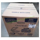 Clear Seal Clear Hinged Lid Containers