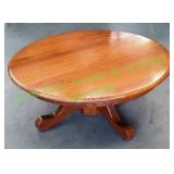 Wooden Round Pedestal Coffee Table