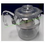 Vintage Pyrex 9 Cup Percolator Coffee Pot