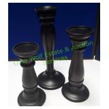 Black Candle Holders