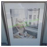 Framed Fran Bealla Drawing