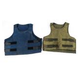 COLD WAR US ARMY & POLICE BODY ARMOR VEST LOT OF 2