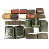 WWI - COLD WAR WORLD MILITARY AMMO BOX & JERRY CAN