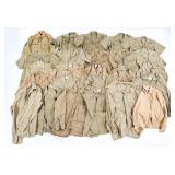 COLD WAR US ARMY KHAKI SERVICE SHIRT LOT