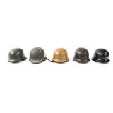 MODERN REENACTOR WWII GERMAN HELMETS