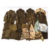 WWII - KOREAN WAR US ARMY UNIFORM ITEMS